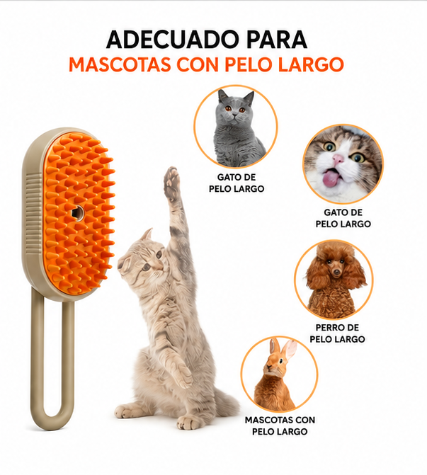 Steaming Brush for Dogs and Cats